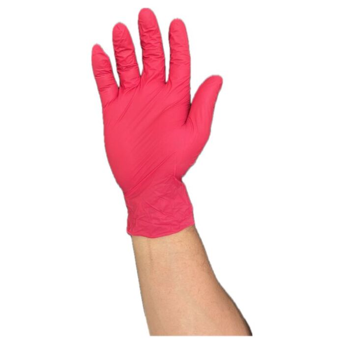 Stellar Nitrile Gloves- Red, 4 mil Powder Free - Image 6