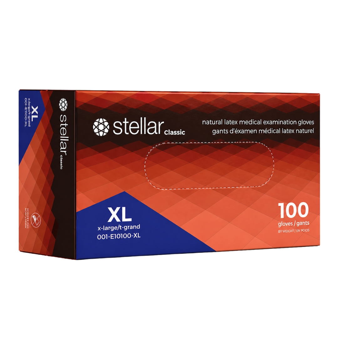 Stellar Latex Exam Gloves- 4 mil Powder Free - Image 5