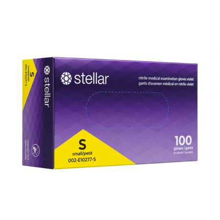 Stellar Nitrile Exam Gloves- 4 mil Violet, Powder Free
