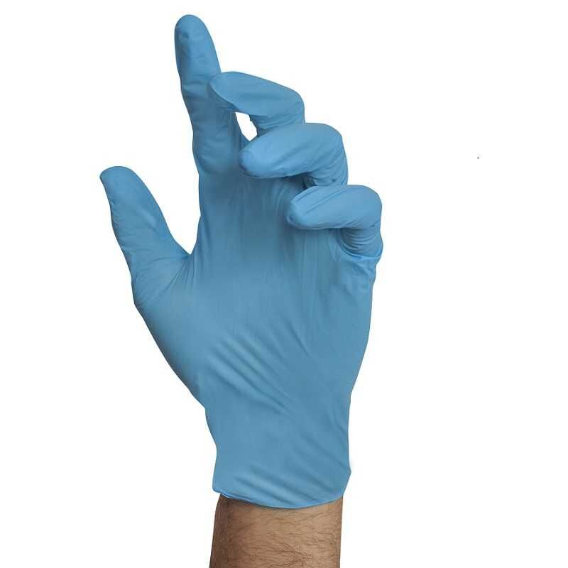 Stellar Plus Nitrile Exam Gloves- 5 mil Blue, Powder Free - Image 3