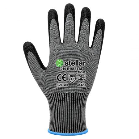 Stellar PU Coated Gloves- ANSI Cut Level 6