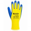 Stellar Acrylic Palm Coated Latex Gloves, Crinkle Finish, Hi Viz Yellow