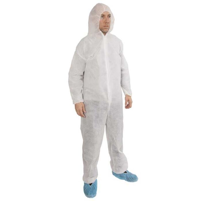 Stellar Polypropylene Coveralls with Elastics & Hood