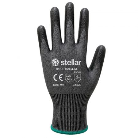 Stellar PU Coated Gloves- ANSI Cut Level 4
