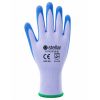 Stellar Latex Coated Gloves, Cotton / Poly Liner- Blue