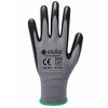 Stellar Nitrile Coated Gloves, Polyester Liner- Black