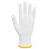 Stellar Cotton / Poly Knitted Gloves, Bleached White