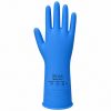 Stellar Flock Lined Latex Gloves, 16 mils- Blue
