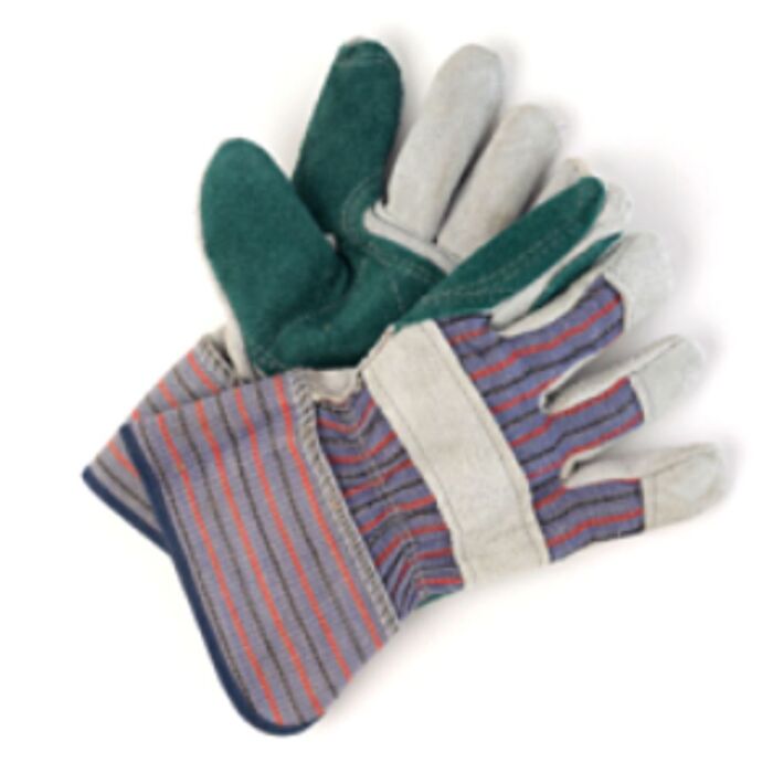 Stellar Split Leather Fitters Gloves, Double Palm