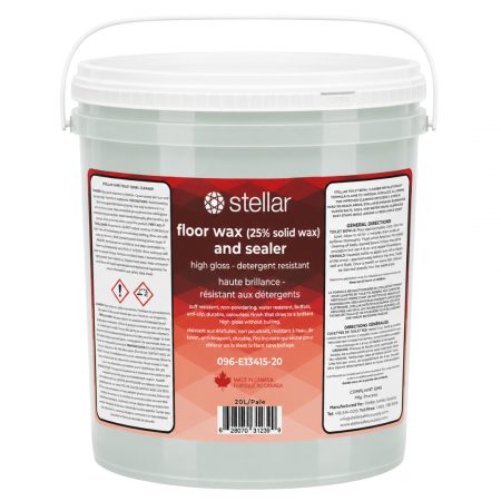 Stellar Floor Wax (25% Solid  Wax) and Sealer - 20L / Pale