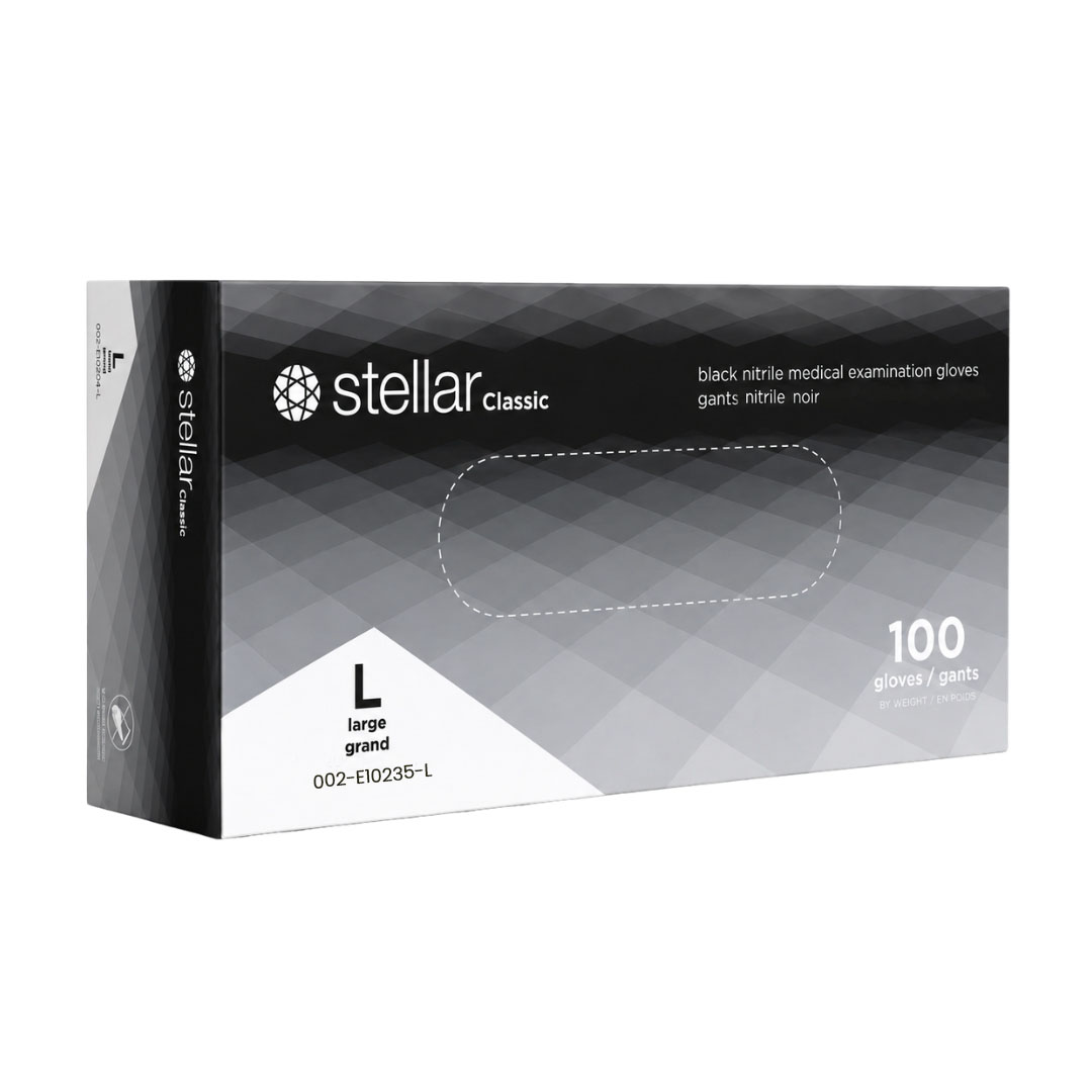 Stellar Select Nitrile Gloves, Black, PF -100/ Box - Image 3